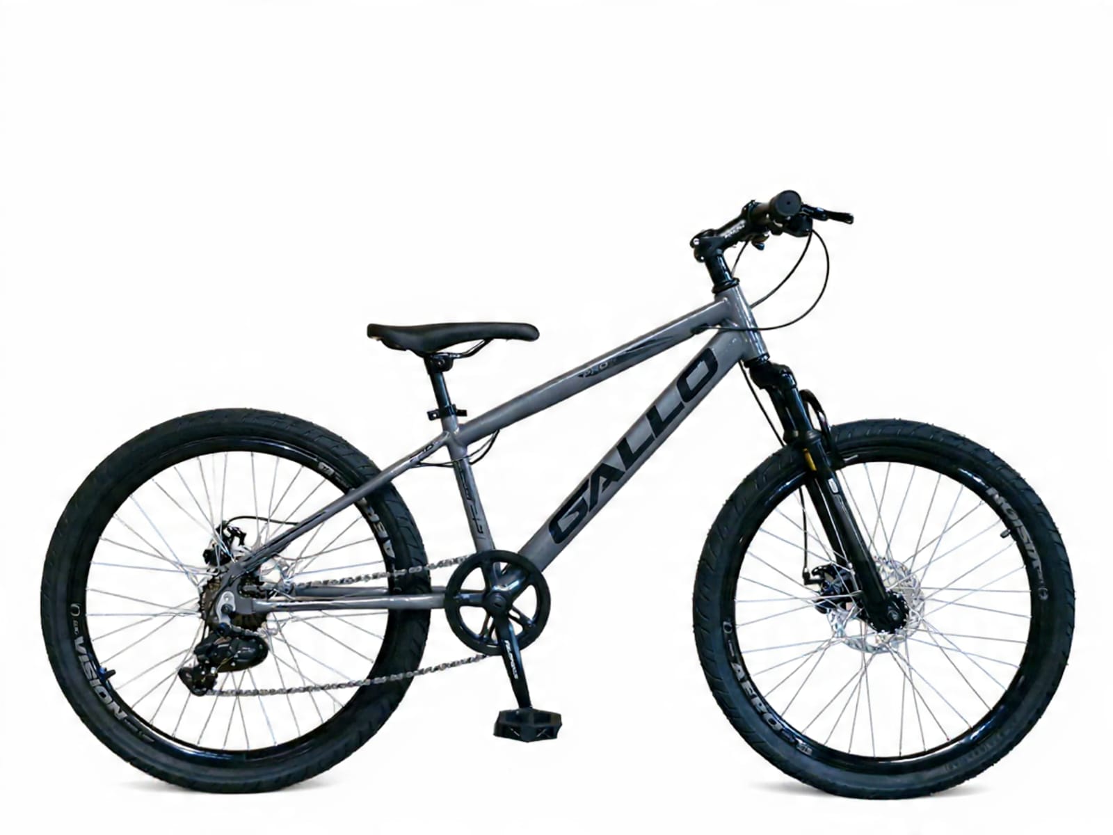 Bicicleta MTB adulto Gallo cinza freio disco suspensão